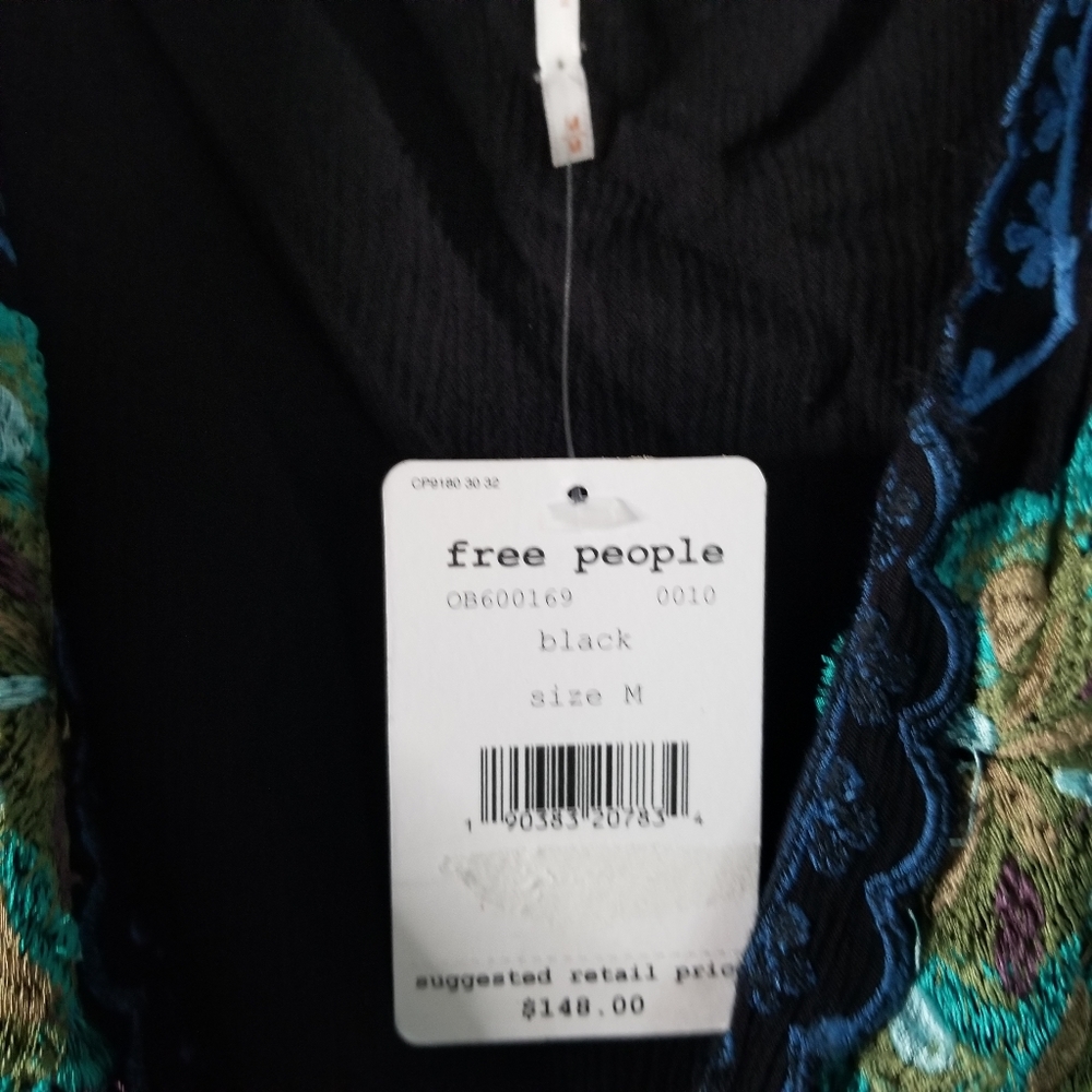 Free People Cora Black Embroidered Dress - Picture 8 of 10
